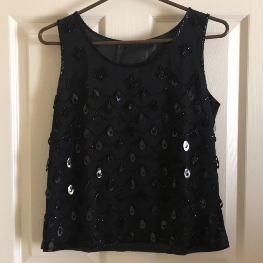 Black Beaded Top